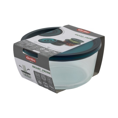 Caixa de Vácuo em Vidro Redonda 1520 ml