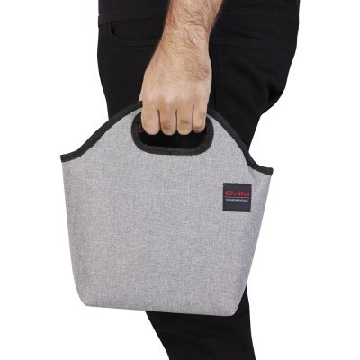 Bolsa Térmica Cinza/Preto 6L - 20x12x32 cm