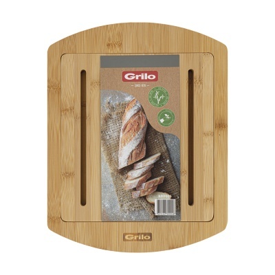 Tábua de Cortar Pão em Madeira de Bambu 25x32 cm