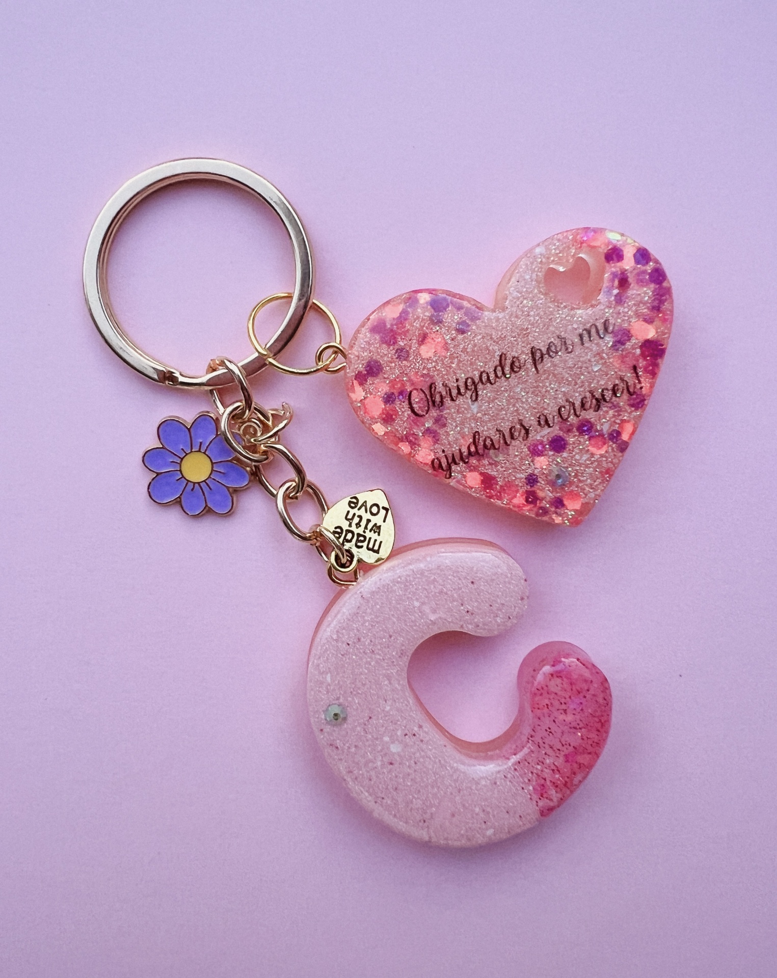 Porta-chaves em resina | Homenagem