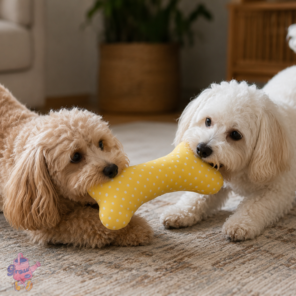 Porque é que um simples ossinho de peluche pode tornar o dia do teu cão muito mais divertido? 🐾