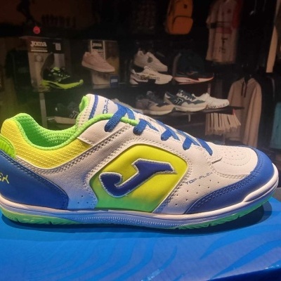 Joma Top Flex Jr White Blue