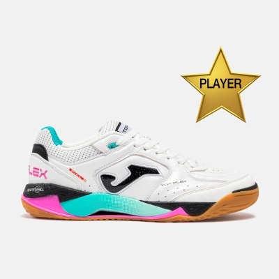 Joma Top Flex Plus White Pink Turquoise