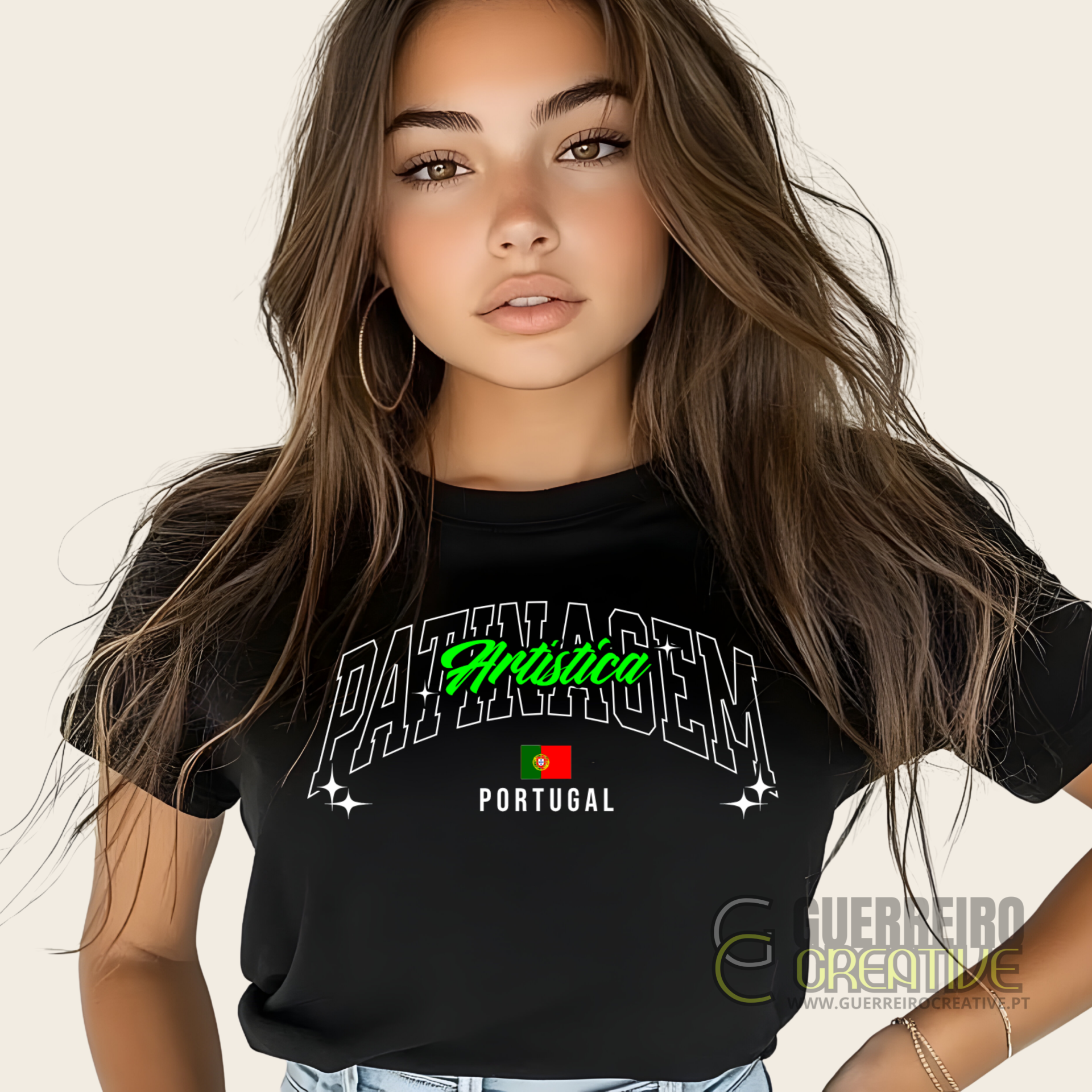 T-shirt "Patinagem Artística Portugal"