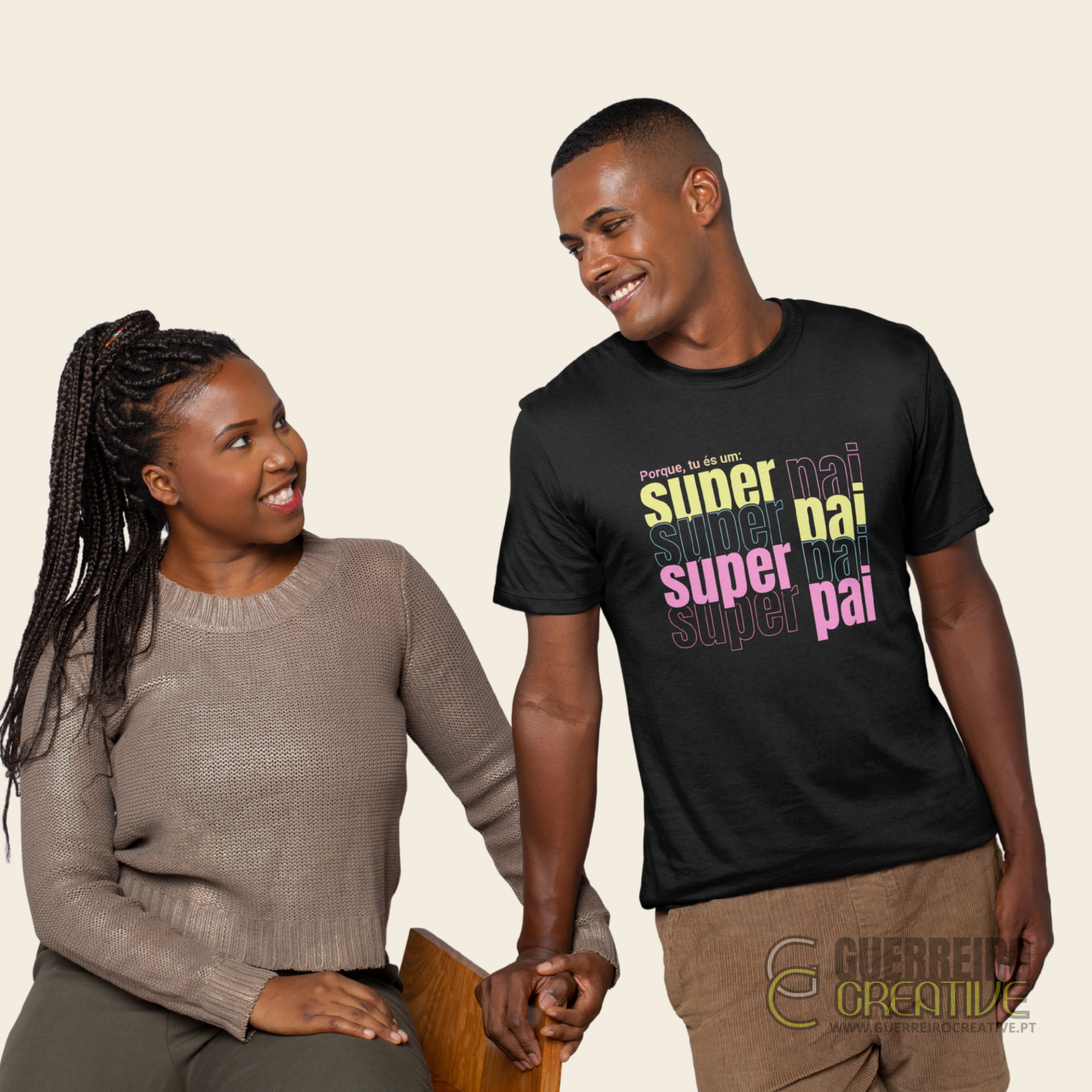 T-shirt "Super Pai" - Presente para o Pai