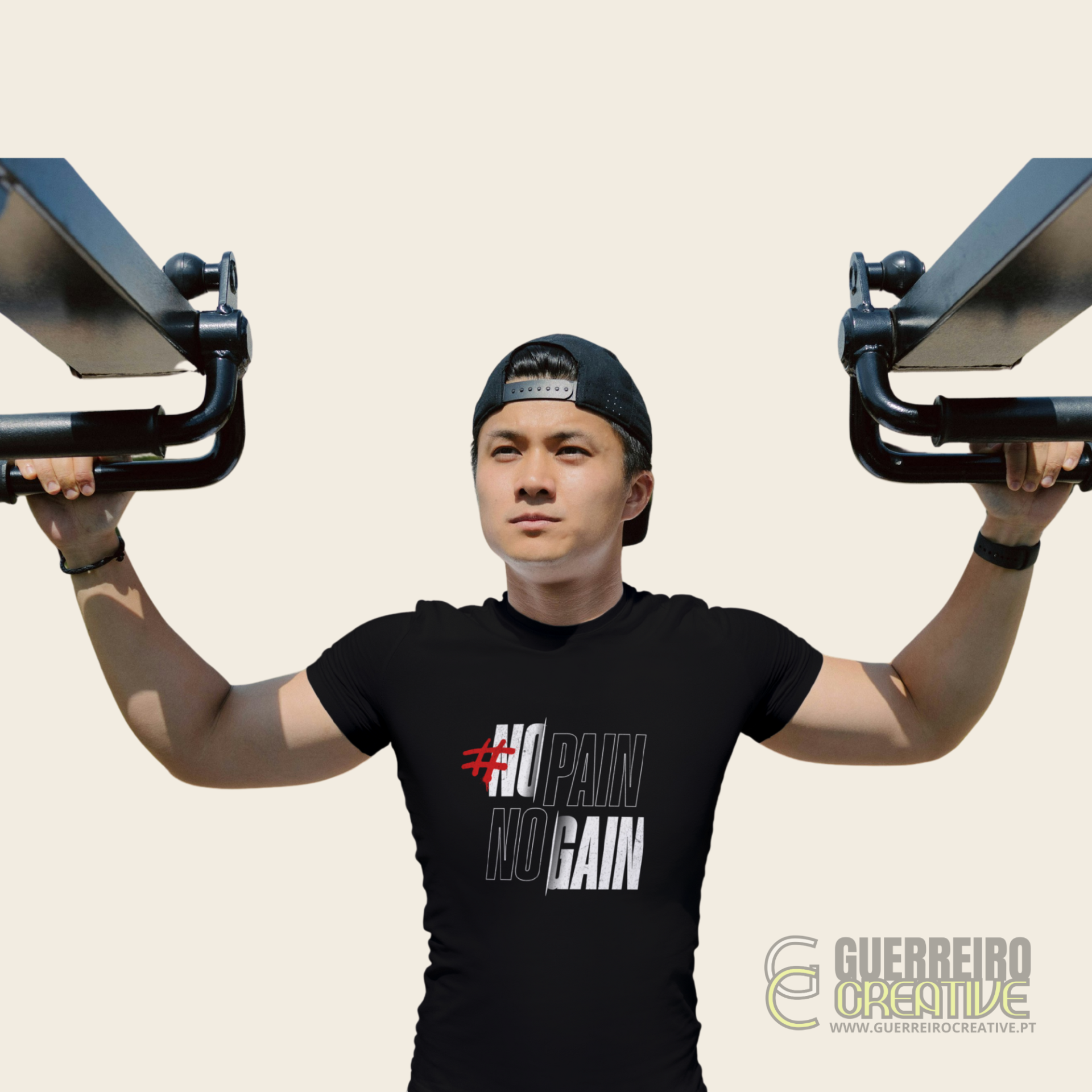 T-shirt de Treino "#NOPAINNOGAIN"