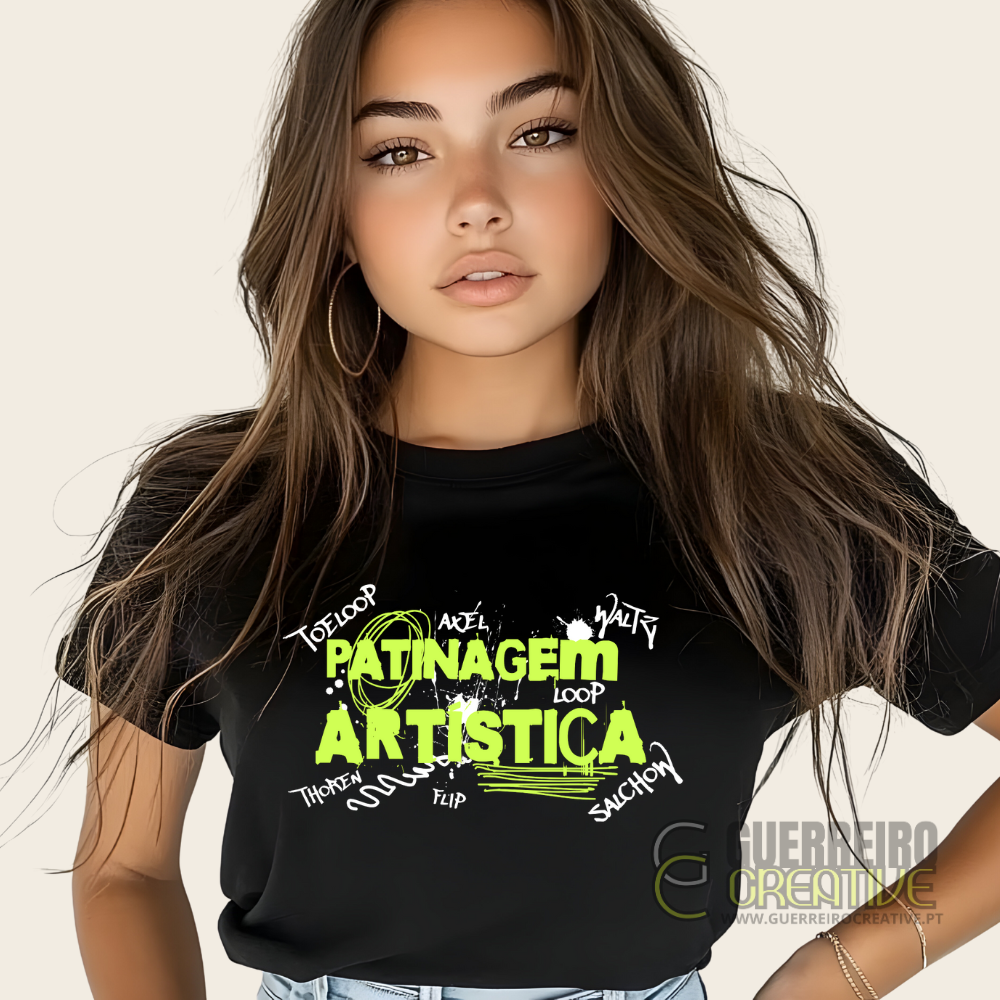 T-shirt "Patinagem Artística" Saltos – Edição 2025