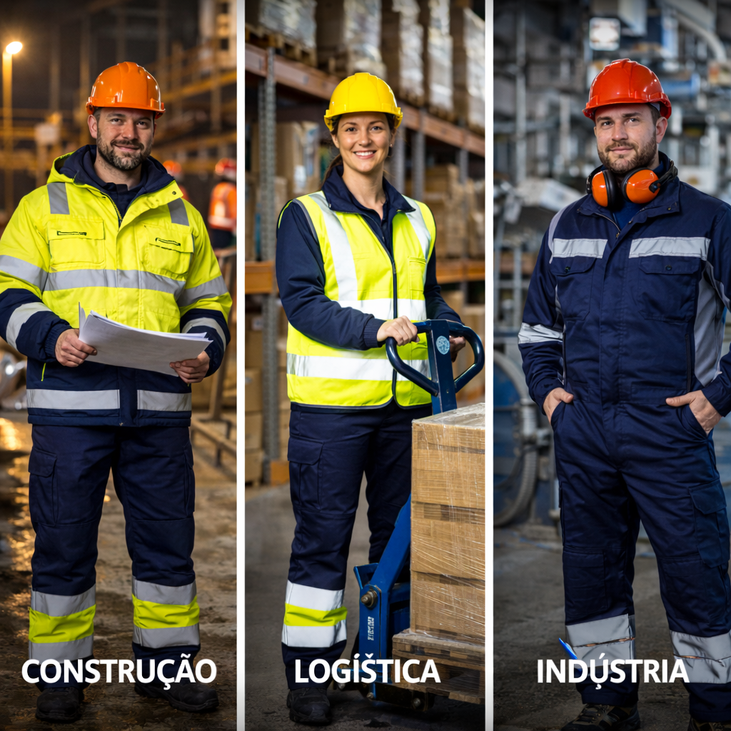 Fardamento para indústria, logística e construção