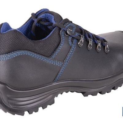 Sapato De Pele | Segurança S-3 | Modelo Apolo | Biqueira De Carbono Light | Cor Negro