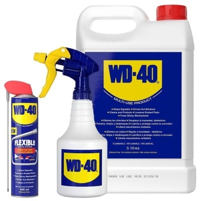 WD-40 5L + Pistola pulverizadora + Oferta (WD-40 400ml Flex) *Edição limitada