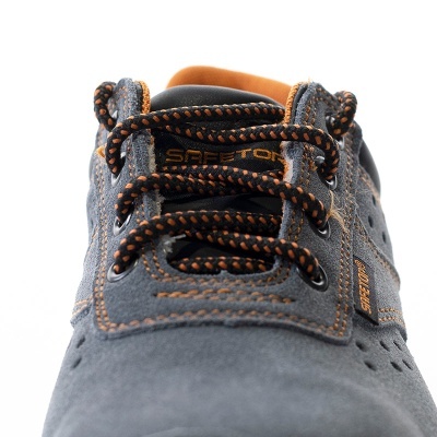 Incio, Sapato S1P Em Nobuck Azul Arejado