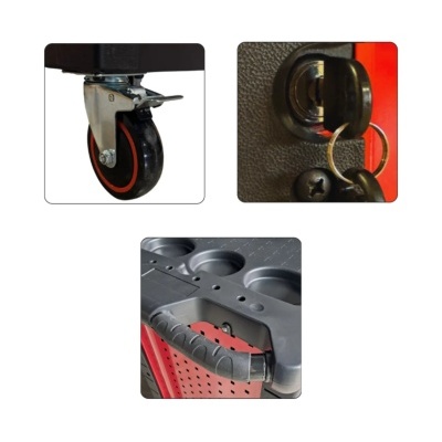 Carro De Ferramentas De 172 Peças E 7 Gavetas - Ps701 (Ps701)