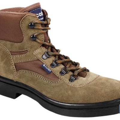 Bota De Trekking | Cor Verde | Lona E Tela Acolchoada | Modelo Alhama | Sola De Borracha