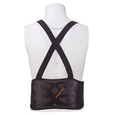 Cintura Comfort Plus,Suporte Lombar Elástico Duplo, Alças, Velcro