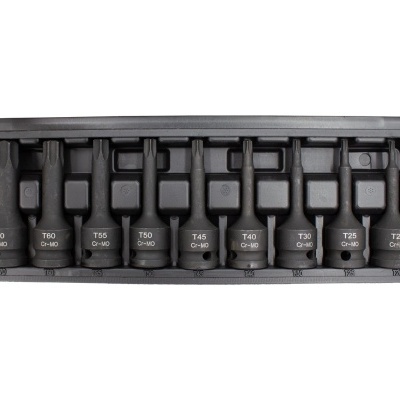 Jogo 09 Chaves Torx T-20/T-70 Impacto