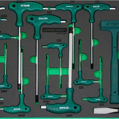 Tabuleiro/gaveta Chaves Macho Hexagonais+martelos