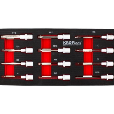 Módulo Chaves Bit Hex. Torx 1/2" 12 Pcs (8603)