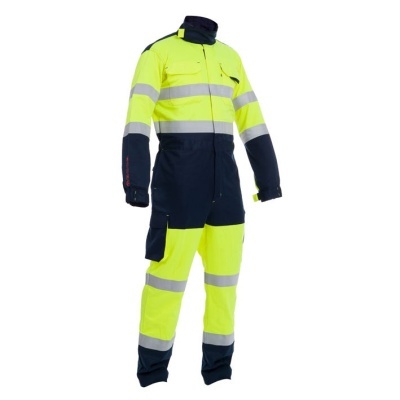 Fato De Macaco Pick Pm Hv Overall Yellow/Navy (1 Unidad)