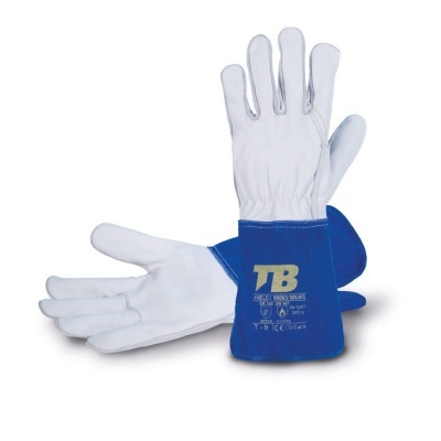 Luva Soldador Com Proteção Térmica (Calor) E Mecânica De 33 Cm De Comprimento 980Kv Solmig  (5 Pares)