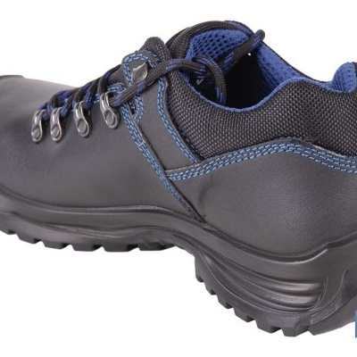 Sapato De Pele | Segurança S-3 | Modelo Apolo | Biqueira De Carbono Light | Cor Negro