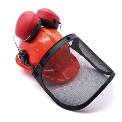 Kit Sr Forest, Protetor Com Viseira De Malha E Proteção Auditiva