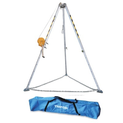 Kit Para Espaços Confinados, Com Tripé De 2M, Torno De 25M E Mochila