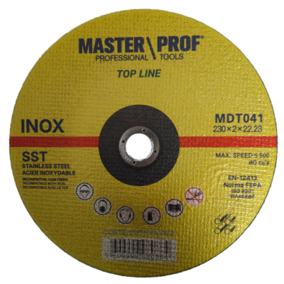 Disco de Corte Hss / Inox 230×2×22 (25 Unidades)