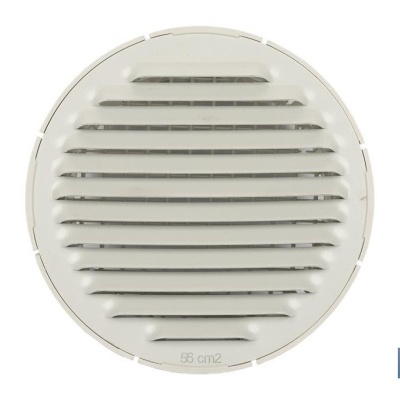 Grelha De Ventilação Para Encastrar Em Tubo| Fabricada Em Aluminio Branco| 2 Medidas