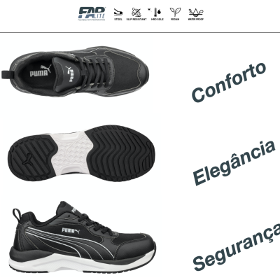 Sapatilha De Proteção Shift Blk/White S3S Puma