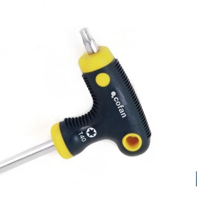 Jogo - 7 Pçs Cabo Em T, Ponta Torx