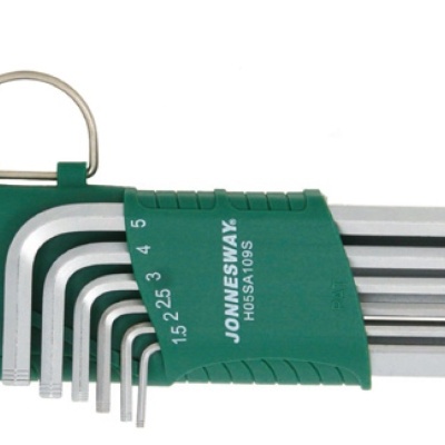 Jogo 9 Chaves Macho Hexag.longas Ponta Esférica