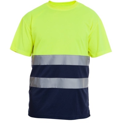 T-Shirt De Manga Curta De Alta Visibilidade Combinada Com Banda Segmentada Sugar Hv (1 Unidad)