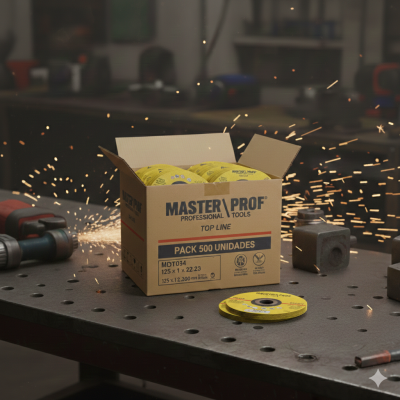 Disco de Corte Industrial Master Prof Top Line 125 x 1 x 22,23 mm – Multi-Metal (50 Unidades)