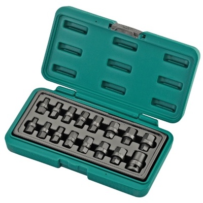 Jogo 16pcs Ponta Macho Hexagonal