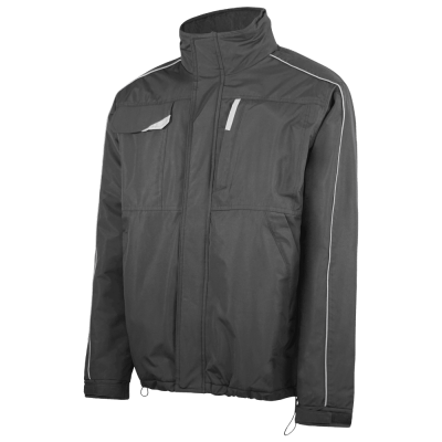 Parka ergonómica acolchoado e detalhes refletores