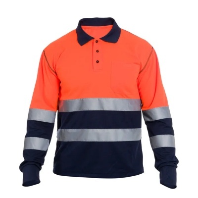 Polo Jude Hv Orange/Navy (1 Unidad)