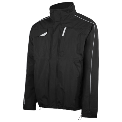 Parka ergonómica acolchoado e detalhes refletores