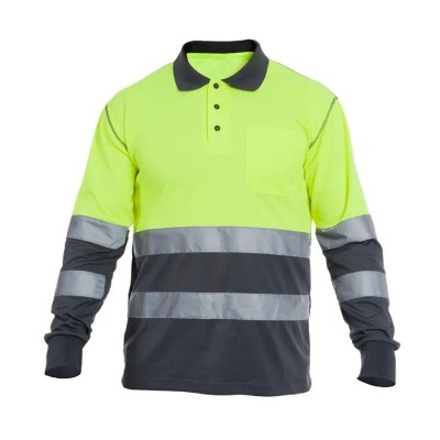 Polo Jude Hv Yellow/Grey (1 Unidad)