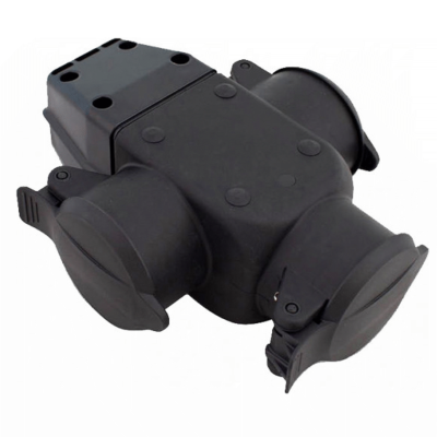 Ficha Tripla Borracha 2p+T 16a S/Cabo ASFTB