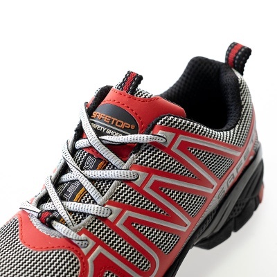 Perlio Vermelho, Sapato De Microfibra Vermelho Sem Metal S1P