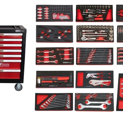 Carro Ferramenta 7 Gavetas 237Pcs. Vermelho (8500Ver)