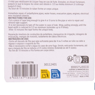 Fita Vulcanizável 2,5M.