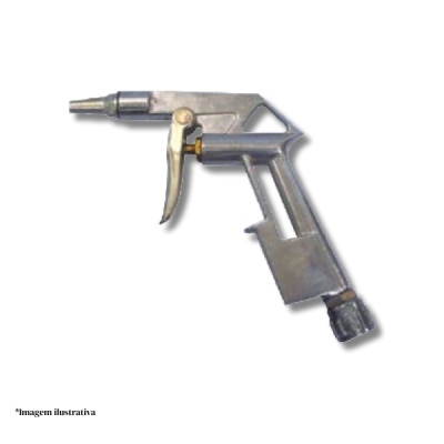 Pistola de ar comprimido em aluminio - Limpeza