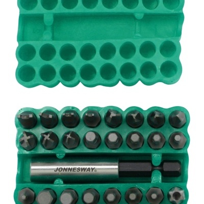Jogo Porta Bits Com 33Pcs 1/4"