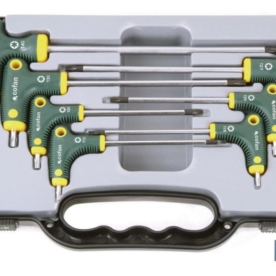 Jogo - 7 Pçs Cabo Em T, Ponta Torx