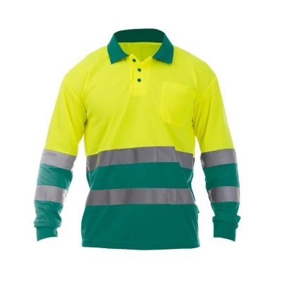 Polo Ocean Hv Polo L/S Yellow/Green (1 Unidad)