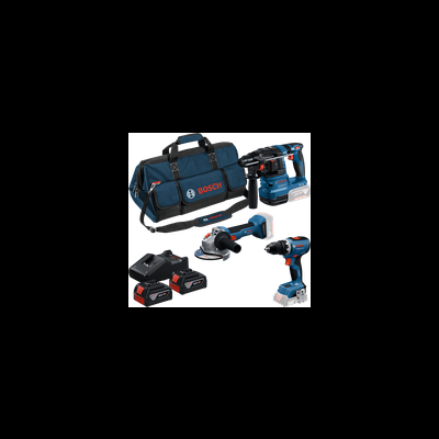 Kit Bosch 3 Máquinas 18v | Gsr 18v-65 + Gws 18v-8 + Gbh 18v-22