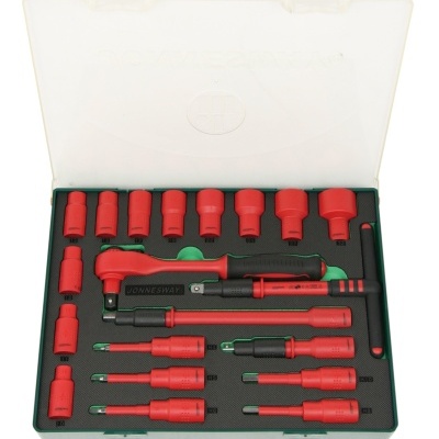 Jogo 20pcs 1/2"c/roquete Isolado 1000v