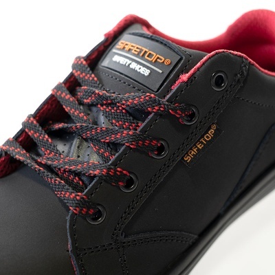 Campio, Sapato Casual S3 Com Cadarço Em Couro Bovino Integral Descat