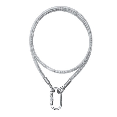 Cabo Conector 3 M, 8 Mm De Diâmetro Aço Com Mosquetão